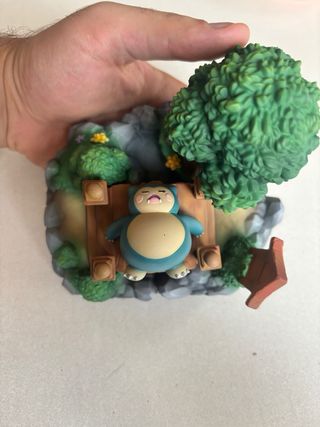 Diorama figure Snorlax Resina 3d Dipinto Mano