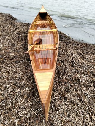 Kayak CANOA MADERA teca canadiense