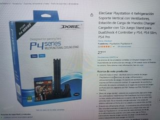 Base Refrigeración DOBE PS4 Slim/Pro