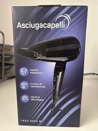 Asciugacapelli Nero Nuovo