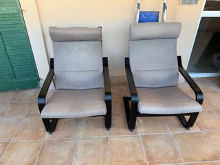 Butacas Ikea Beige y Negro