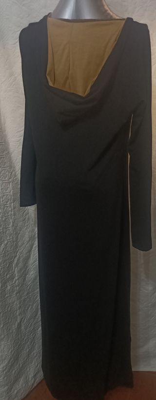 Vestido Medieval Beige y Negro