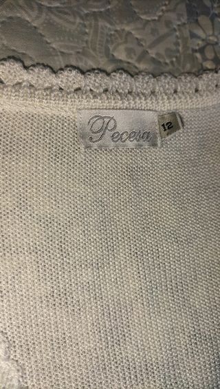 Chaqueta de ceremonia blanca Talla 12