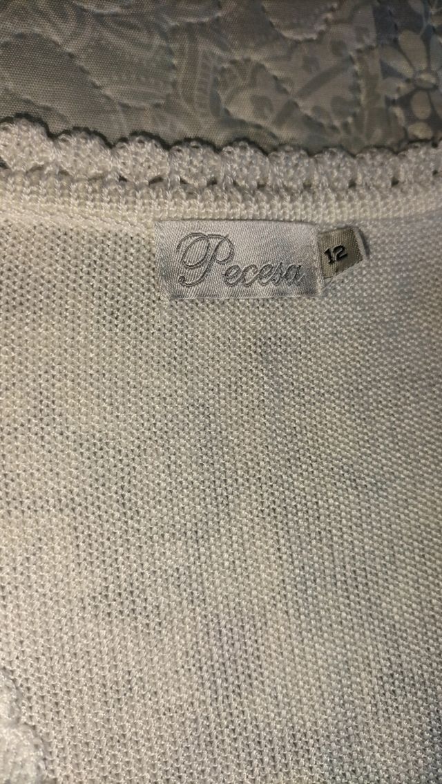 Chaqueta de ceremonia blanca Talla 12