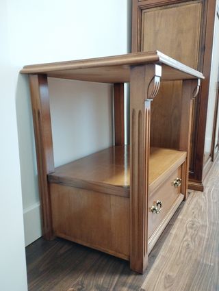 Mueble auxiliar madera maciza 1 cajón