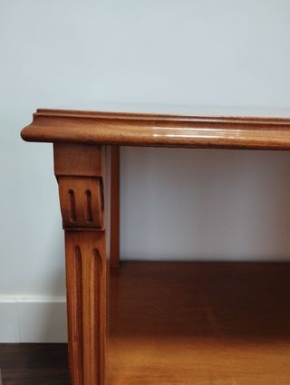 Mueble auxiliar madera maciza 1 cajón
