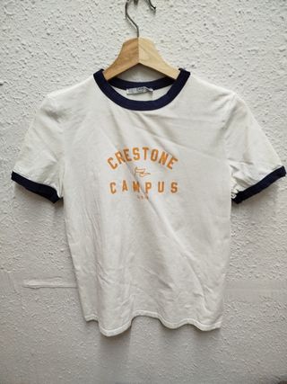 Camiseta Zara universitaria CRESTONE CAMPUS.