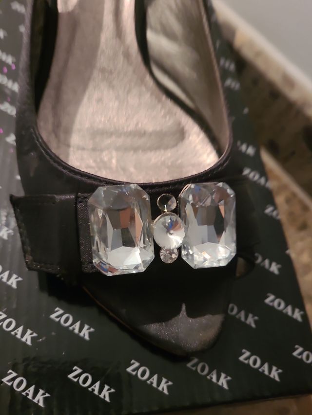 Zapatos de fiesta Zoak negros talla 40