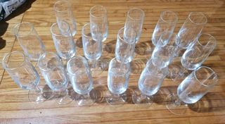 Servizio 17 Bicchieri Cristallo Nuovi