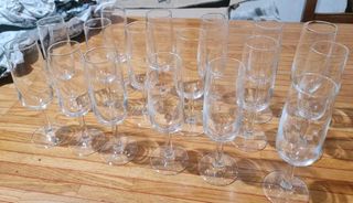 Servizio 17 Bicchieri Cristallo Nuovi