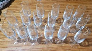 Servizio 17 Bicchieri Cristallo Nuovi