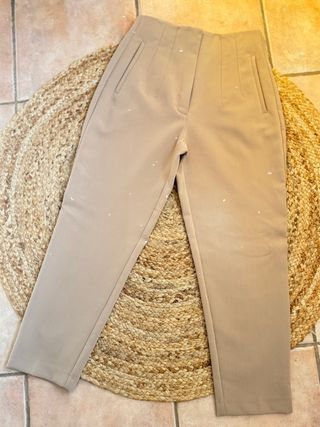 Pantalón Zara Beige Talla 36