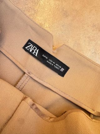 Pantalón Zara Beige Talla 36
