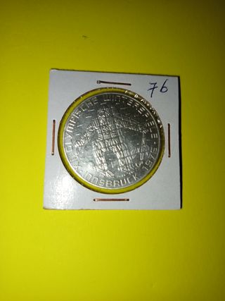 Austria 100 chelines 1976 plata esquiador