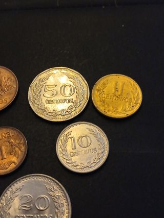 6 Monedas de Colombia 1955/1974