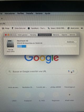 MacBook Pro 2012 Intel Core i7 8GB RAM 750GB