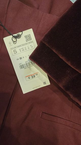Americana terciopelo Pedro del Hierro Talla S. 