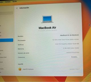 MacBook Air 11 2015 Plata