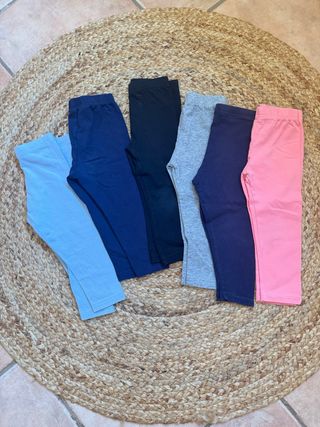 Lote 5 leggings otoño talla 92cm