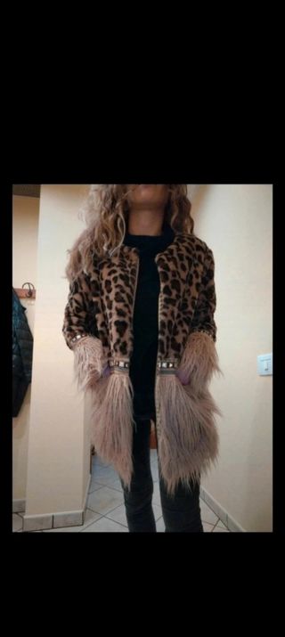 Pelliccia sintetica leopardata