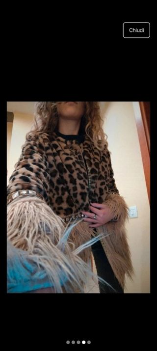 Pelliccia sintetica leopardata