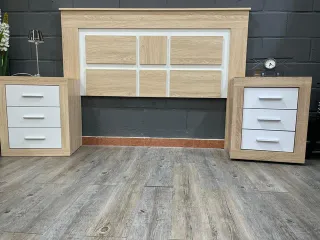 Pack Mesas Auxiliares y Cabeceros Madera