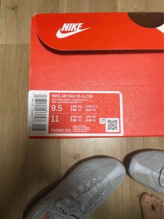 Nike Air Max 95 Ultra Wolf Grey Naranja