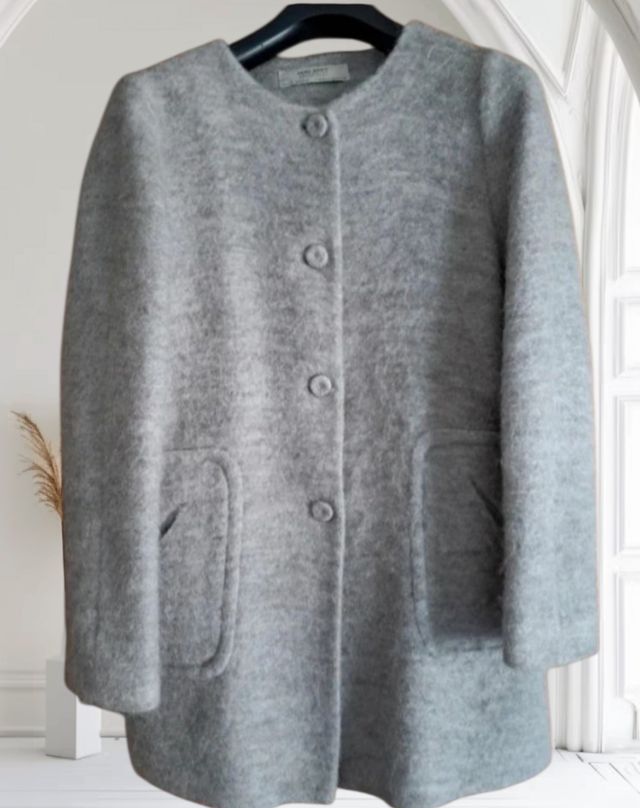 Abrigo Zara Mujer Gris