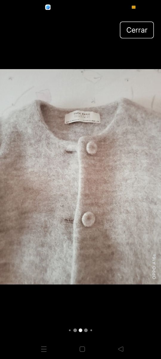 Abrigo Zara Mujer Gris