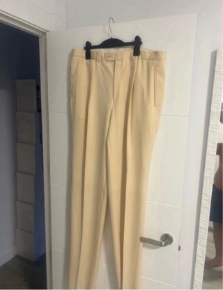 Traje  de hombre DESOTO Beige Talla XL Nuevo