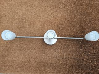 Lámpara IKEA Niquelada 3 Focos Cristal
