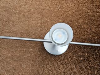 Lámpara IKEA Niquelada 3 Focos Cristal