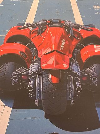 Akira by Katsuhiro Otomo 1988 poster alluminio