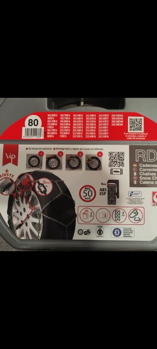 Cadenas para ruedas de coche 80