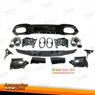 Difusor Trasero Mercedes V177 Look AMG A45 4 Puer