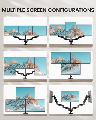 NUEVO soporte 3 monitores 13-27" pantallas 2 usb