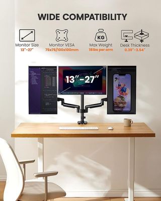 NUEVO soporte 3 monitores 13-27" pantallas 2 usb