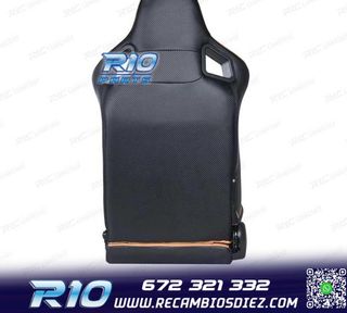 ASIENTO DEPORTIVO SEMI BAQUET ESTILO RS CUERO BEIGE