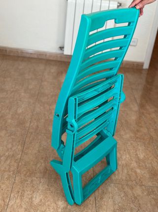 Silla plegable playa azul