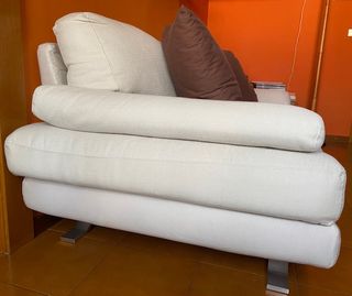 Divano 2 posti Poltrone Sofà beige