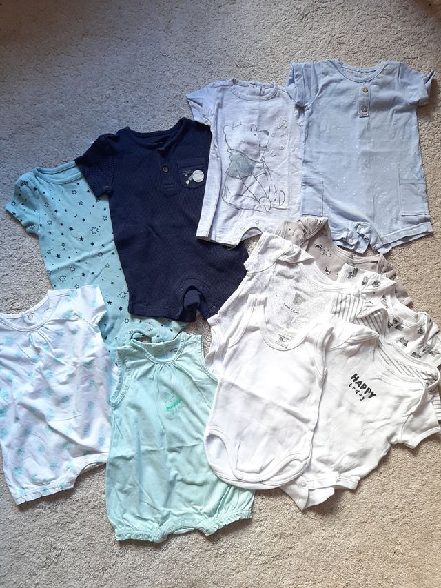 Lote 3-6m pijamas y bodies verano