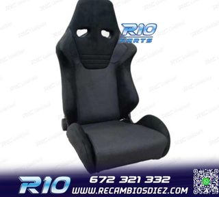 ASIENTO BAQUET UNIVERSAL NEGRO EVO ERS RALLY