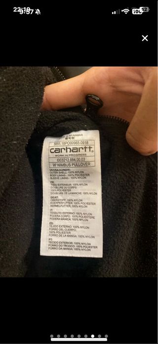 Abrigo Carhartt T-M Rojo