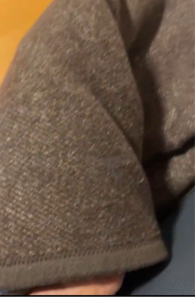 Mantas lana 100% color marrón 240x150