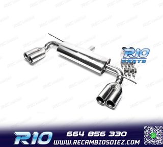 SILENCIOSO ESCAPE DOBLE SALIDA EN INOX VOLKSWAGEN VW GOLF V