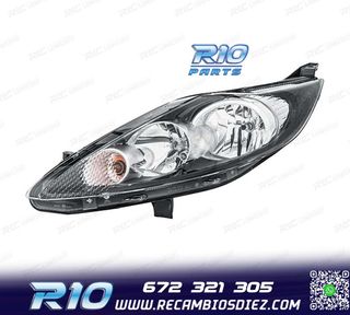FARO IZQ PARA FORD FIESTA MK7 3 5P 08-13 FONDO NEGRO
