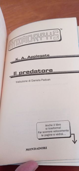 Animorphs Il predatore K.A. Applegate Libro