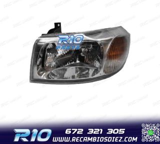 FARO IZQ FORD TRANSIT 00-06 FONDO CROMO