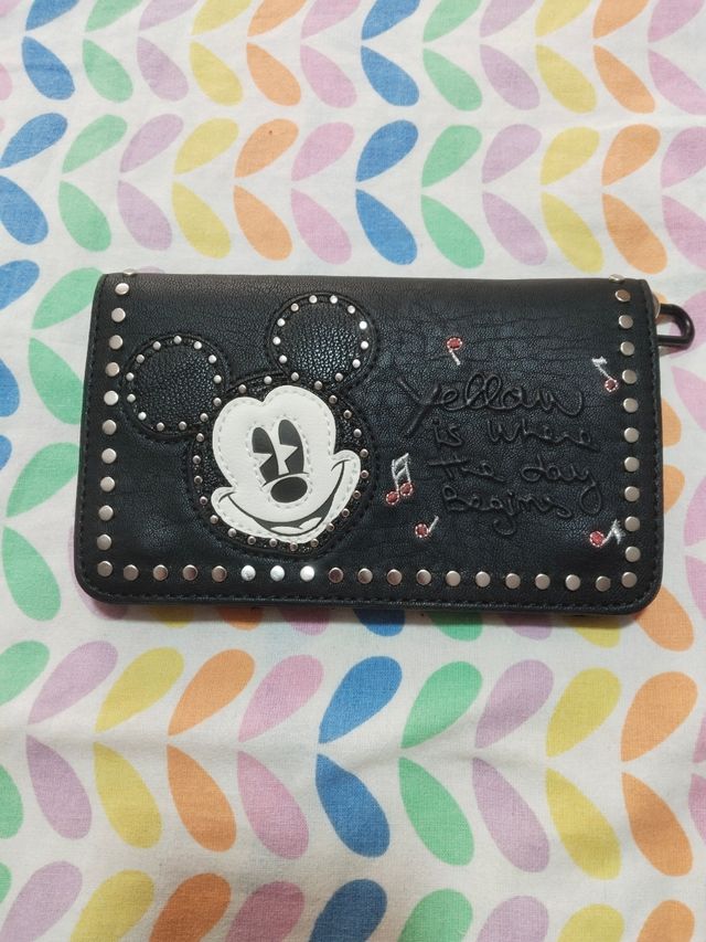 Cartera Mickey Mouse Desigual Negra