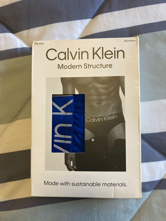 Calvin Klein Hip Brief Microfiber Azul